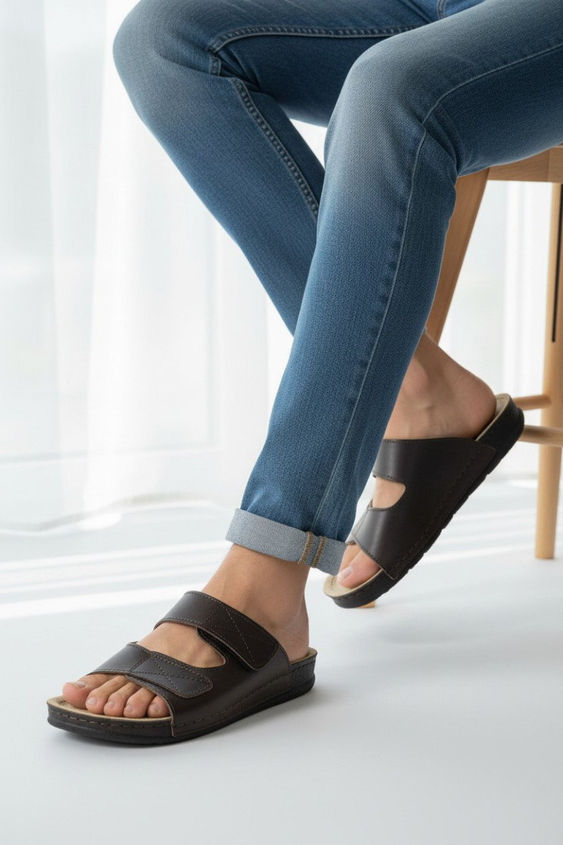 Mules Homme Ergonomiques à Brides Ajustables | Confort & Style