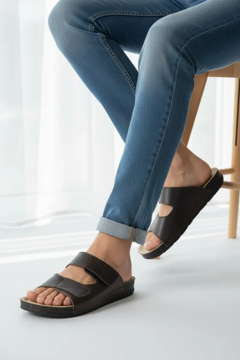 Mules Homme Ergonomiques à Brides Ajustables | Confort & Style