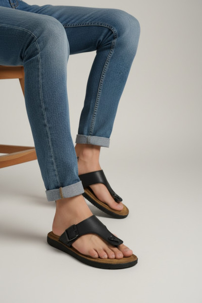 Mules Entre-doigts Homme avec Boucle Ajustable | Confort Été