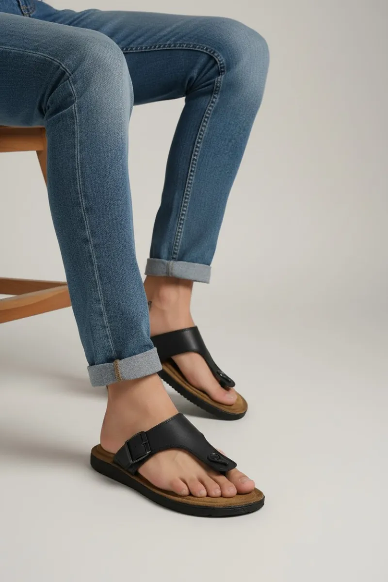 Mules Entre-doigts Homme avec Boucle Ajustable | Confort Été