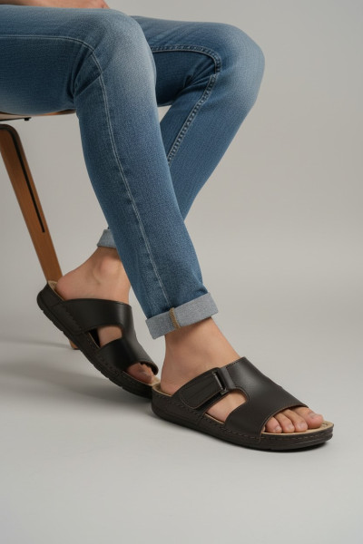 Mule Homme avec Scratch Latéral Confortable en Tunisie