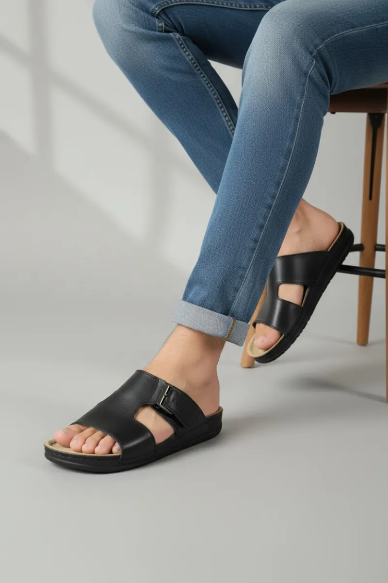 Mule Homme avec Scratch Latéral Confortable en Tunisie