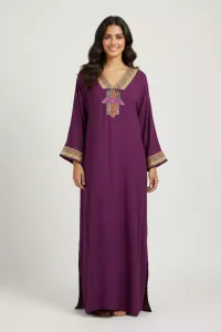 Jebba Femme Motifs Arabe et Khomsa | Vente en Tunisie