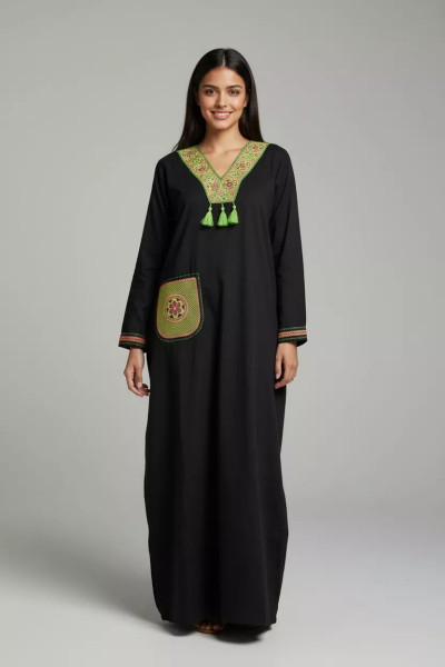 Jebba Femme à Motifs Floraux | Vente de Vêtements en Tunisie