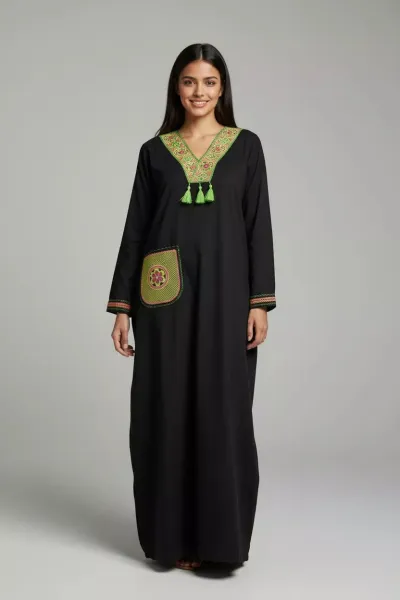 Jebba Femme à Motifs Floraux | Vente de Vêtements en Tunisie