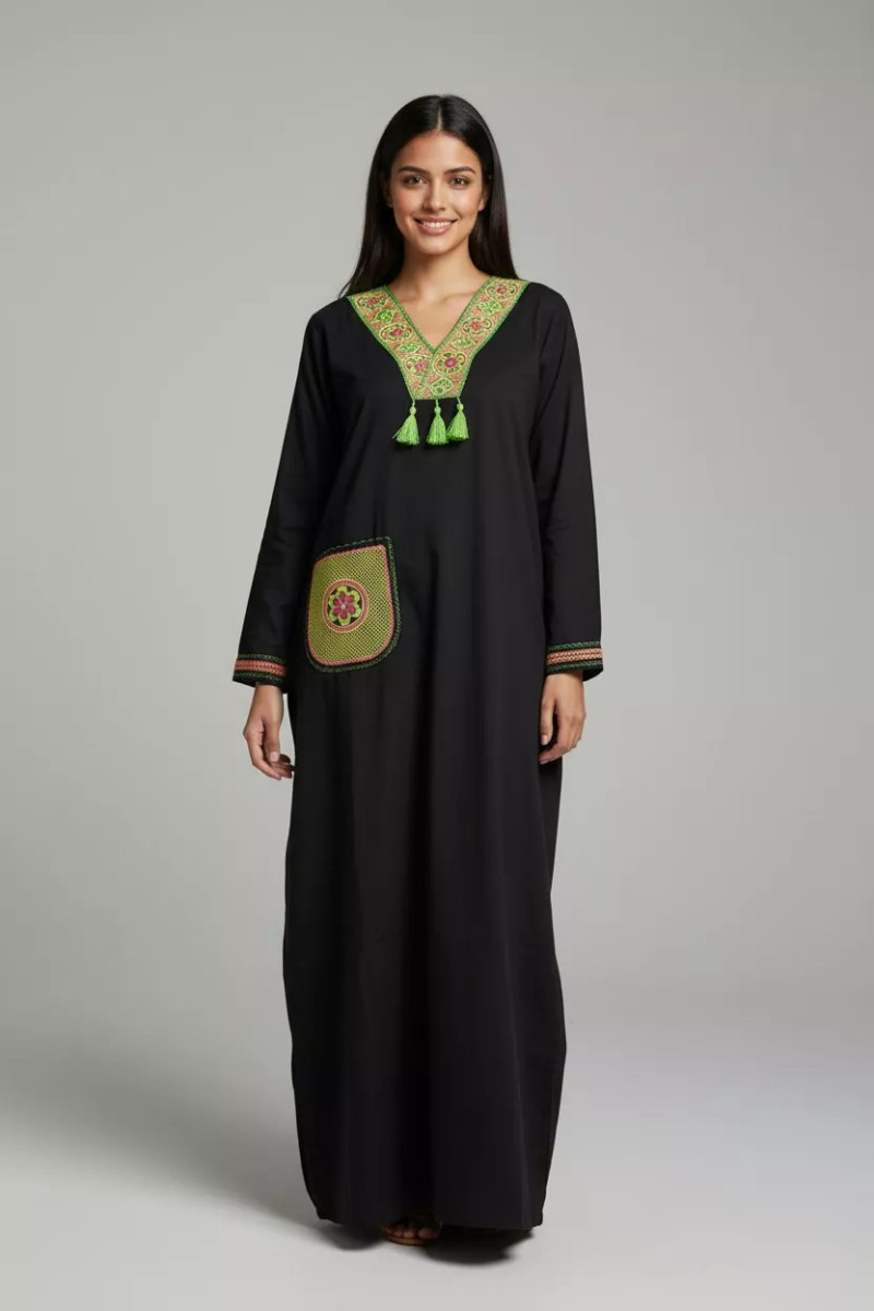 Jebba Femme à Motifs Floraux | Vente de Vêtements en Tunisie