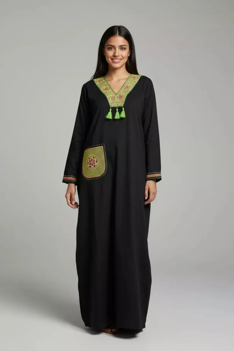 Jebba Femme à Motifs Floraux | Vente de Vêtements en Tunisie