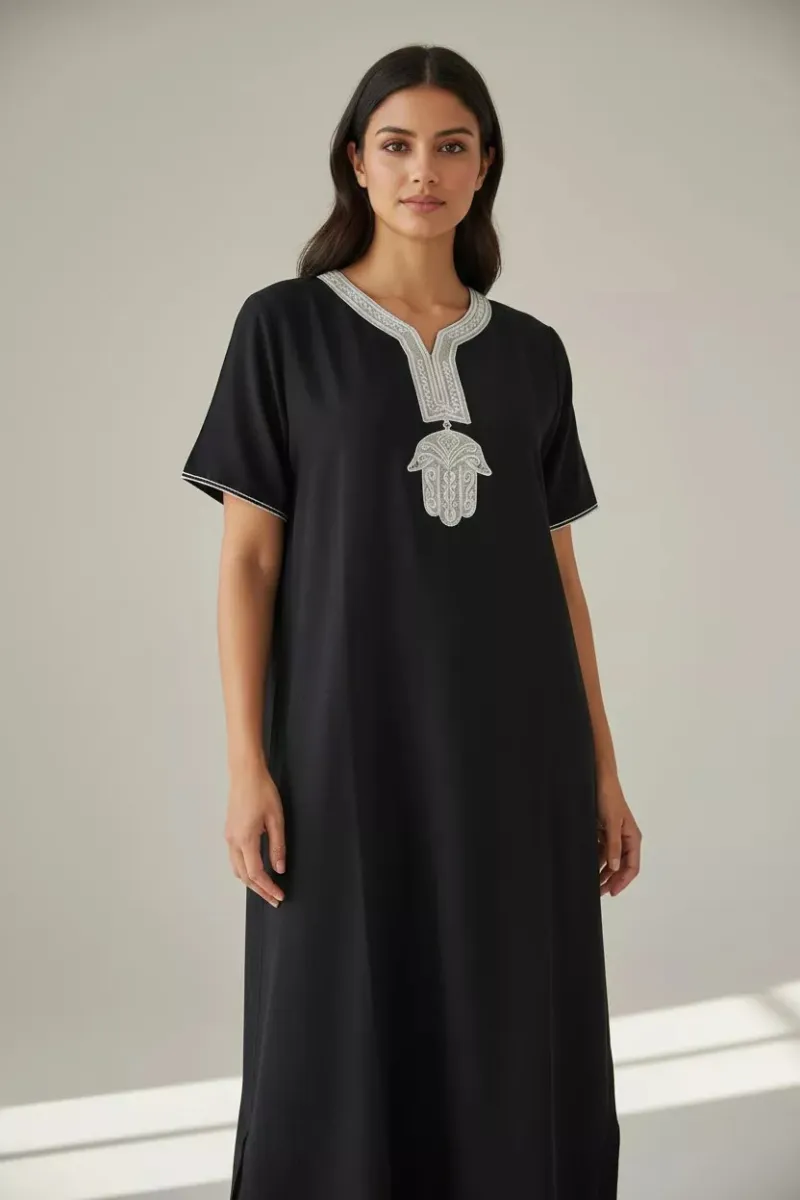 Jebba Dame Motif Khomsa | Vente de Vêtements Femme en Tunisie