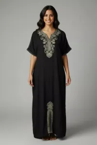 Jebba Femme Longue à Broderies Artisanales | Élégance Tunisienne