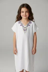 Jebba Fillette à Broderies Traditionnelles | Élégance Enfant Tunisie
