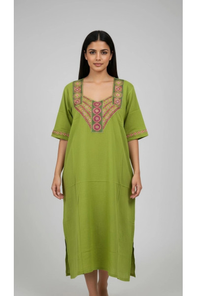 Jebba Dame Mi-Longue motif Fleurs | Mode Femme Tunisie