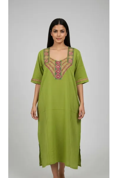 Jebba Dame Mi-Longue motif Fleurs | Mode Femme Tunisie