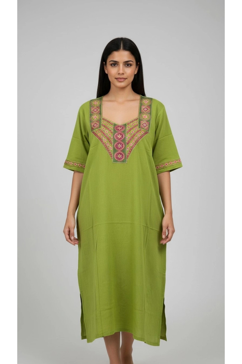Jebba Dame Mi-Longue motif Fleurs | Mode Femme Tunisie
