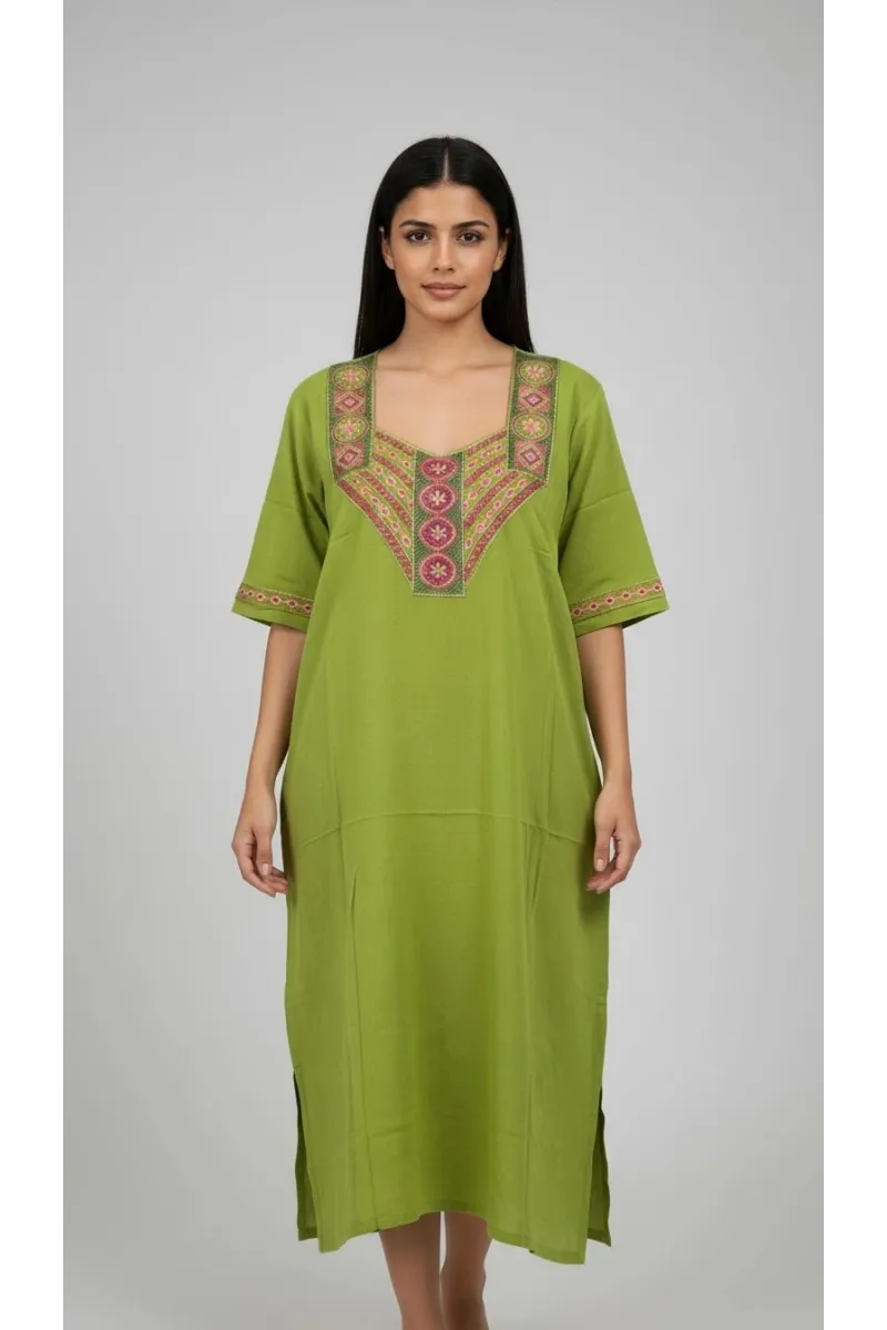 Jebba Dame Mi-Longue motif Fleurs | Mode Femme Tunisie
