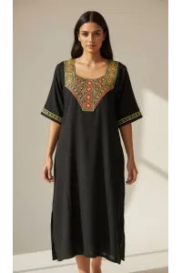 Jebba Dame Mi-Longue motif Fleurs | Mode Femme Tunisie