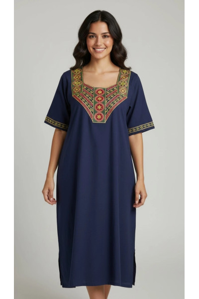 Jebba Dame Mi-Longue motif Fleurs | Mode Femme Tunisie