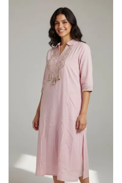 Jebba Femme Mi-Longue Élégante | Mode Femme Tunisie