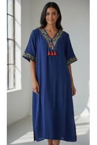 Jebba Femme Mi-Longue Brodée | Mode Traditionnelle Chic Tunisie