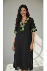 Jebba Femme Mi-Longue Brodée | Mode Traditionnelle Chic Tunisie