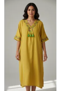 Jebba Femme Mi-Longue Brodée | Mode Traditionnelle Chic Tunisie