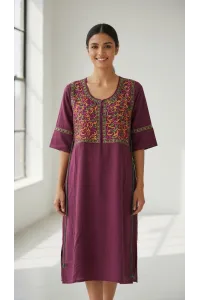 Jebba Dame Mi-Longue à Fleurs | Mode Femme Tunisie