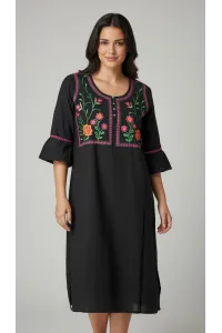 Jebba Dame Mi-Longue à Fleurs | Mode Femme Tunisie