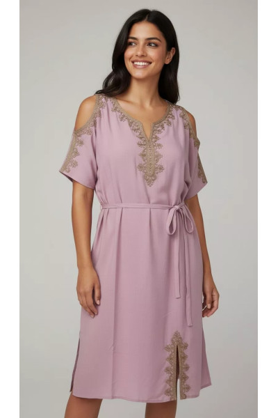 Jebba Femme Mi-Longue Moderne | Artisanat Tunisien Chic