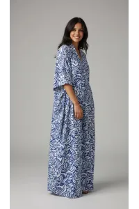 Jebba Longue Imprimée pour Femme | Mode Tunisienne & Confort