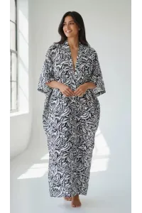 Jebba Longue Imprimée pour Femme | Mode Tunisienne & Confort