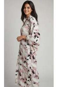 Jebba Longue Imprimée pour Femme | Mode Tunisienne & Confort