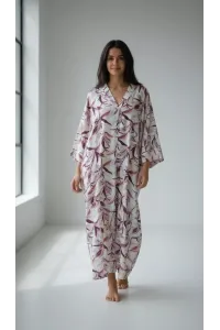 Jebba Longue Imprimée pour Femme | Mode Tunisienne & Confort