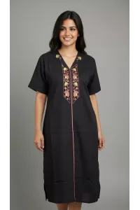 Jebba Femme Mi-Longue Brodée | Charme Traditionnel Tunisien