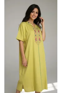 Jebba Femme Mi-Longue Brodée | Charme Traditionnel Tunisien
