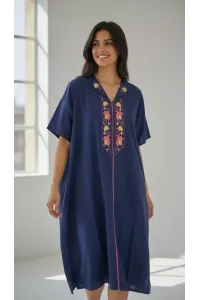 Jebba Femme Mi-Longue Brodée | Charme Traditionnel Tunisien
