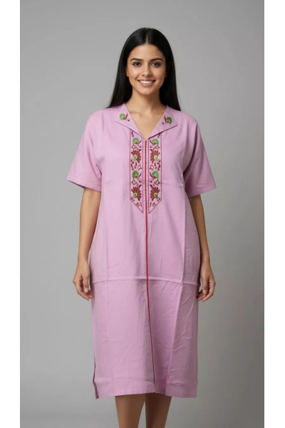 Jebba Femme Mi-Longue Brodée | Charme Traditionnel Tunisien