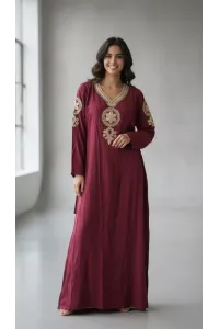 Jebba Longue pour Femme avec Broderies Royales | Mode Tunisie