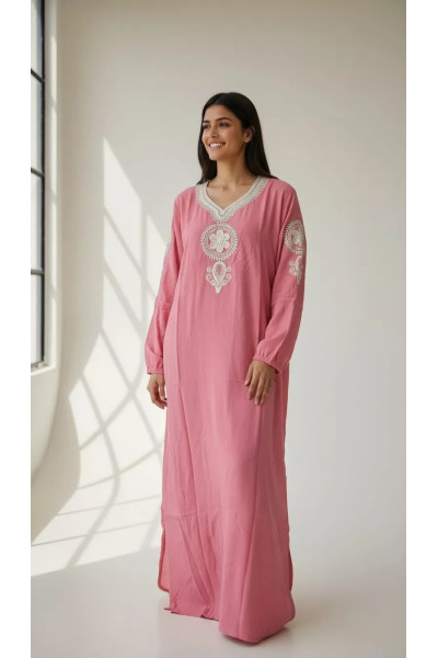 Jebba Longue pour Femme avec Broderies Royales | Mode Tunisie