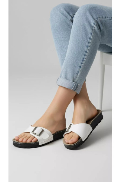 Mules Confort pour Femme avec Semelle Anatomique et Bride | Tunisie
