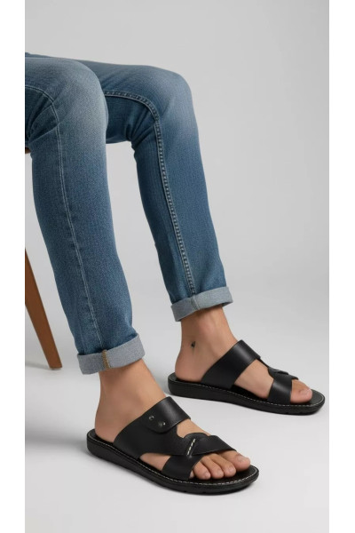 Mules pour Homme à Brides Ajourées et Rivets Métalliques | Tunisie