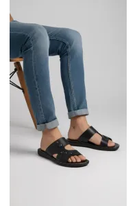 Mules pour Homme à Brides Ajourées et Détails Rivets | Tunisie