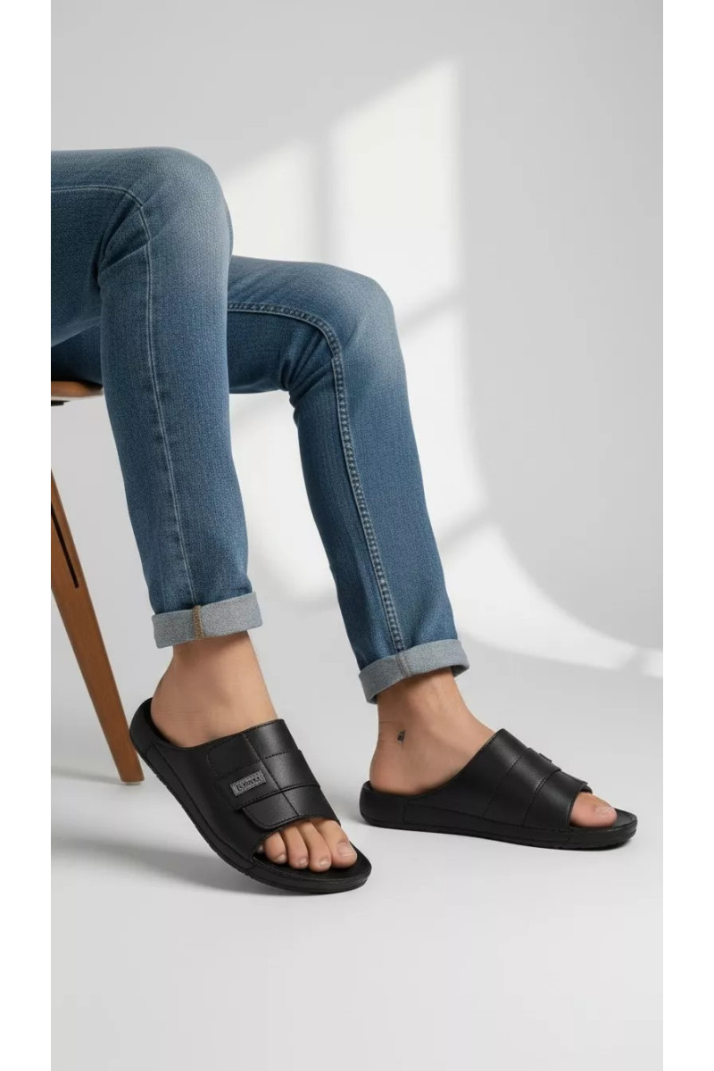 Mules pour Homme à Scratch Ajustable et Semelle Confort | Tunisie