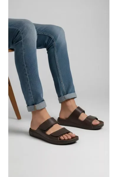Mules pour Homme à Double Scratch Minimalistes | Tunisie