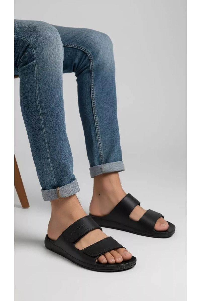 Mules pour Homme à Double Scratch Minimalistes | Tunisie