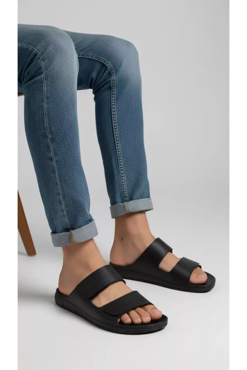 Mules pour Homme à Double Scratch Minimalistes | Tunisie