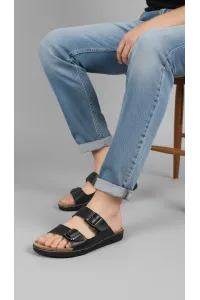 Mules pour Homme à Double Ceinture et Boucles Ajustables | Tunisie