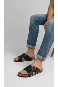 Mules pour Homme à Brides Croisées et Boucle Réglable | Tunisie