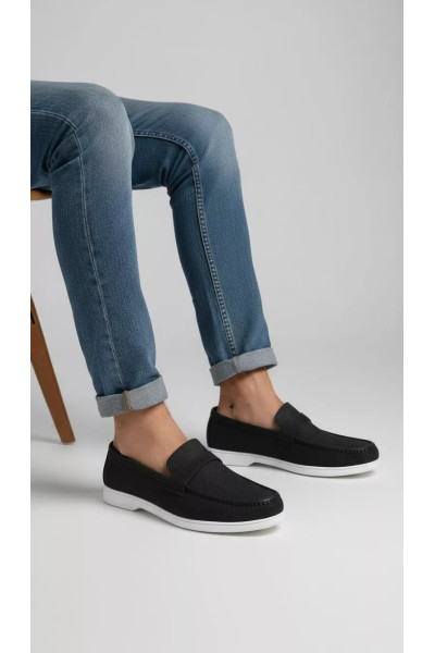 Chaussures Mocassins Homme Bimatière à Semelle Sneaker | Tunisie