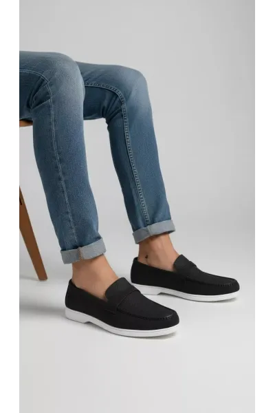 Chaussures Mocassins Homme Bimatière à Semelle Sneaker | Tunisie