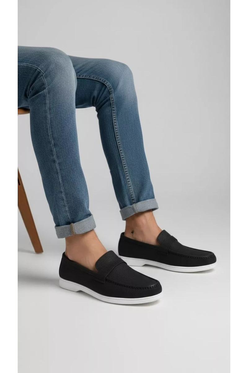 Chaussures Mocassins Homme Bimatière à Semelle Sneaker | Tunisie