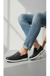 Chaussures Slip-on Homme au Fini Grainé à Semelle Basket | Tunisie